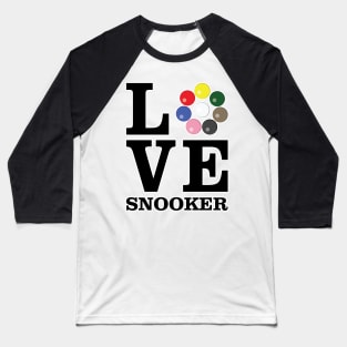 Love Snooker Baseball T-Shirt